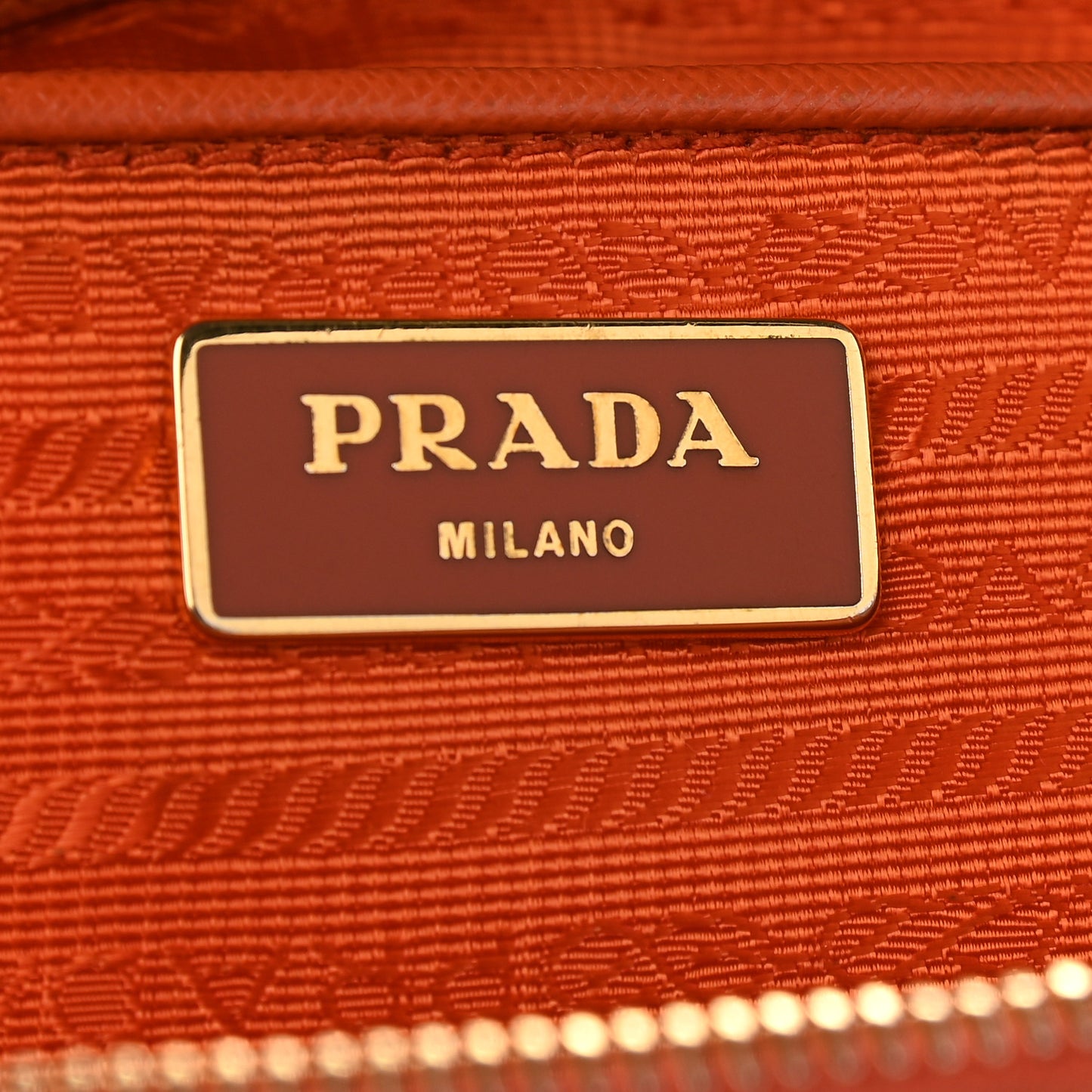 Saffiano Large Galleria Double Zip Tote Papaya