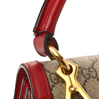 Gucci GG Supreme Monogram Small Queen Margaret Top Handle Bag Red 13 of 16