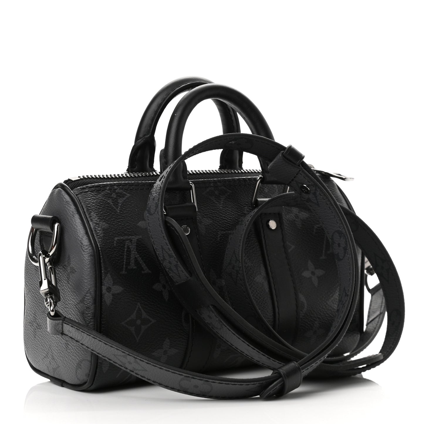 Reverse Monogram Eclipse Keepall XS Black