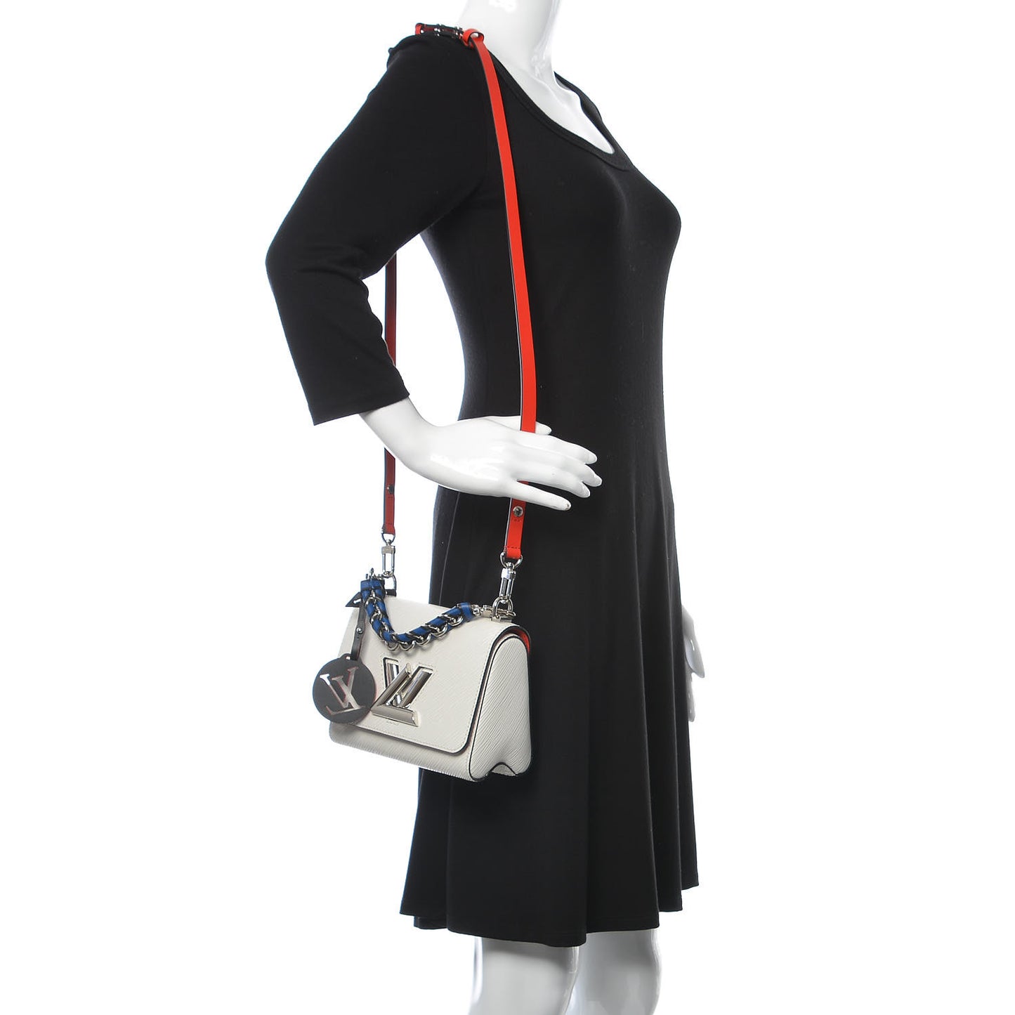 Epi Twist Braided Strap Shoulder Bag PM White