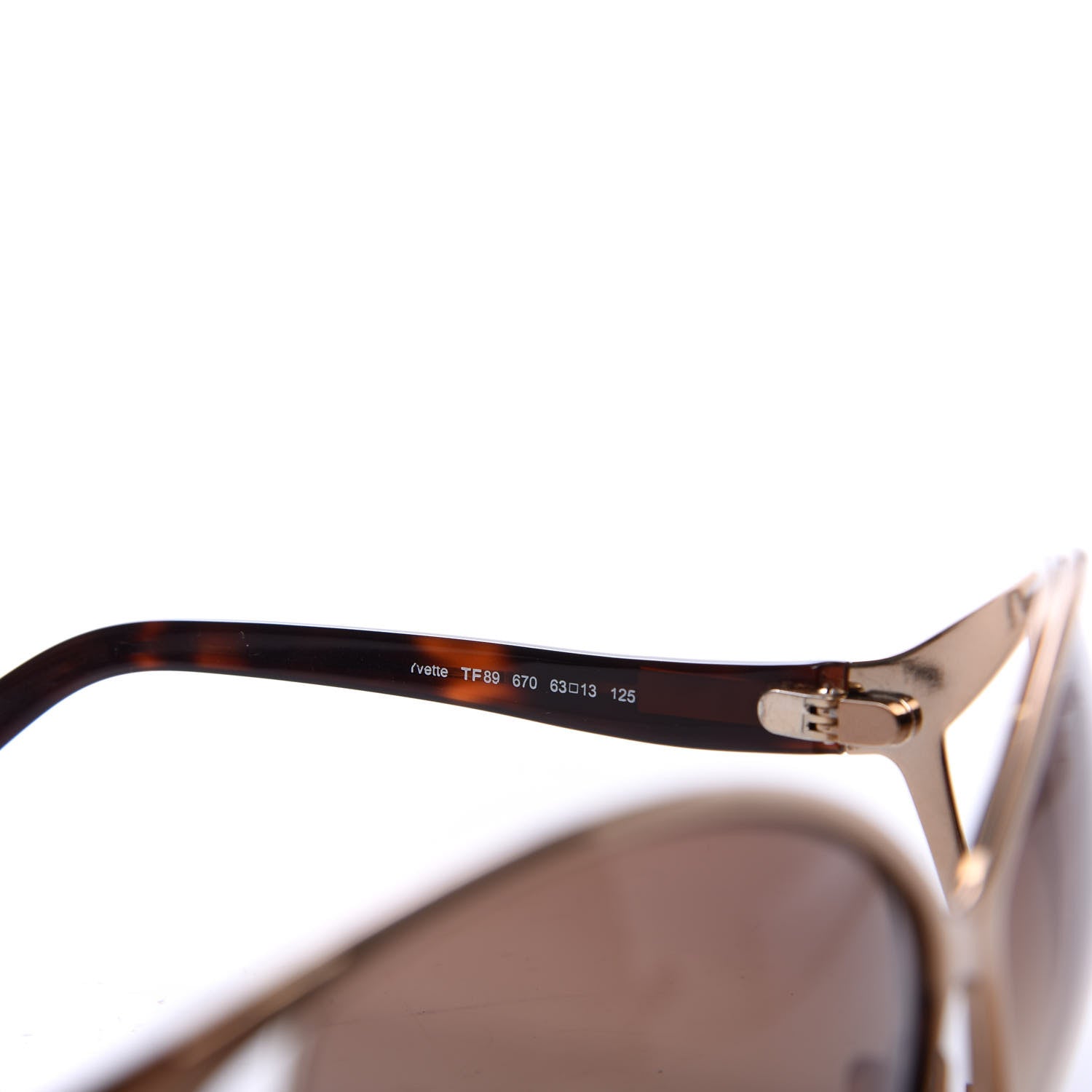 Tom Ford Metal Yvette Sunglasses TF89 Gold 6 of 8