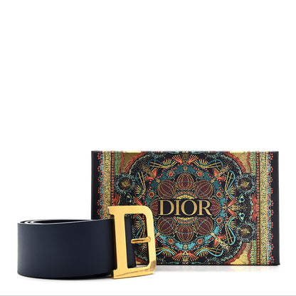 Christian Dior Calfskin Diorquake Belt 80 32 Blue 6 of 6