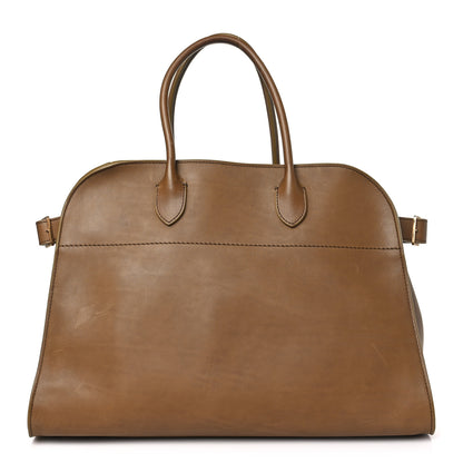 The Row Polished Saddle Calfskin Soft Margaux 15 Muschio 1 of 10