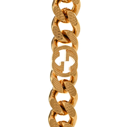 Gucci Metal Interlocking GG Chain Necklace Gold 4 of 6