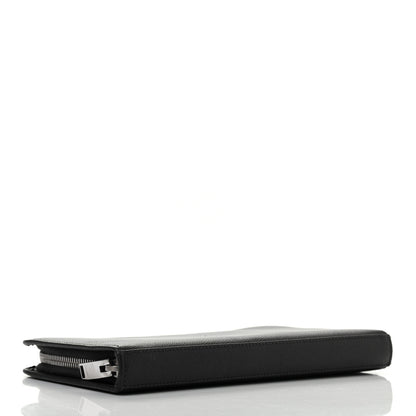 Saint Laurent Grain De Poudre Classic Zip Around Travel Wallet Black 4 of 7