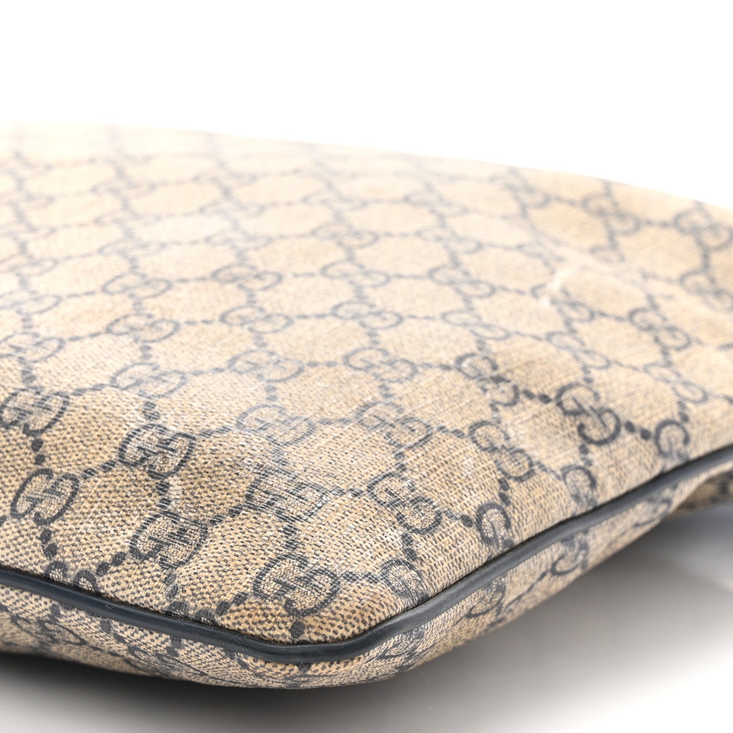 Gucci GG Plus Monogram Large Flat Messenger Bag Beige Blue 10 of 17