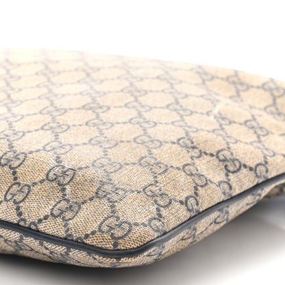 Gucci GG Plus Monogram Large Flat Messenger Bag Beige Blue 10 of 17