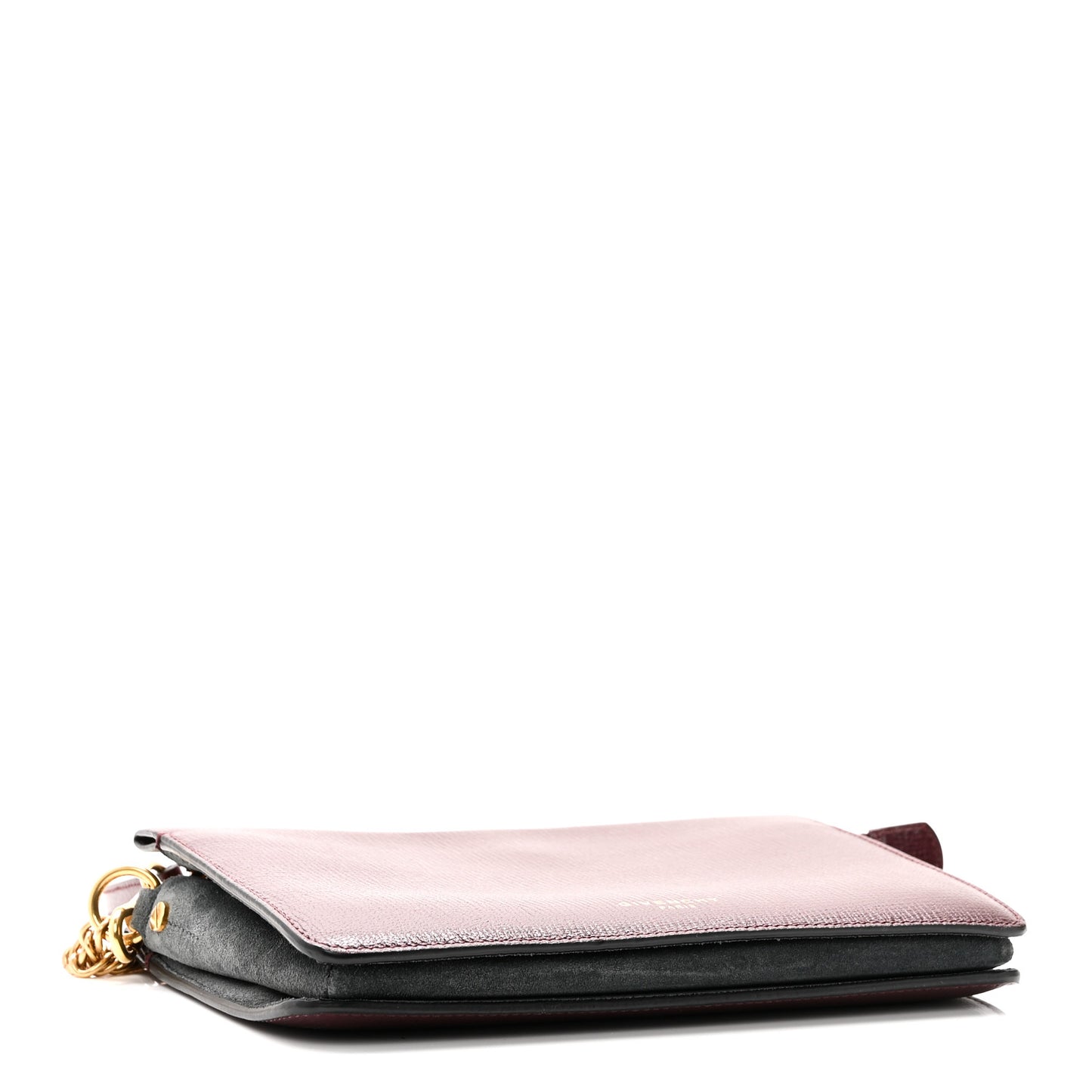 Grained Calfskin Suede Cross 3 Crossbody Bag Aubergine Graphite