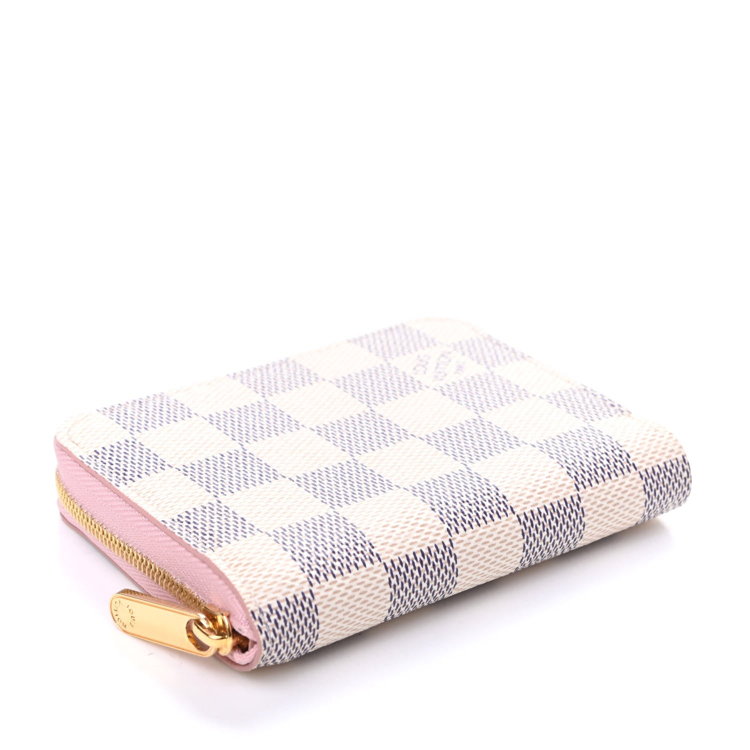 Louis Vuitton Damier Azur Zippy Coin Purse Rose Ballerine 4 of 9
