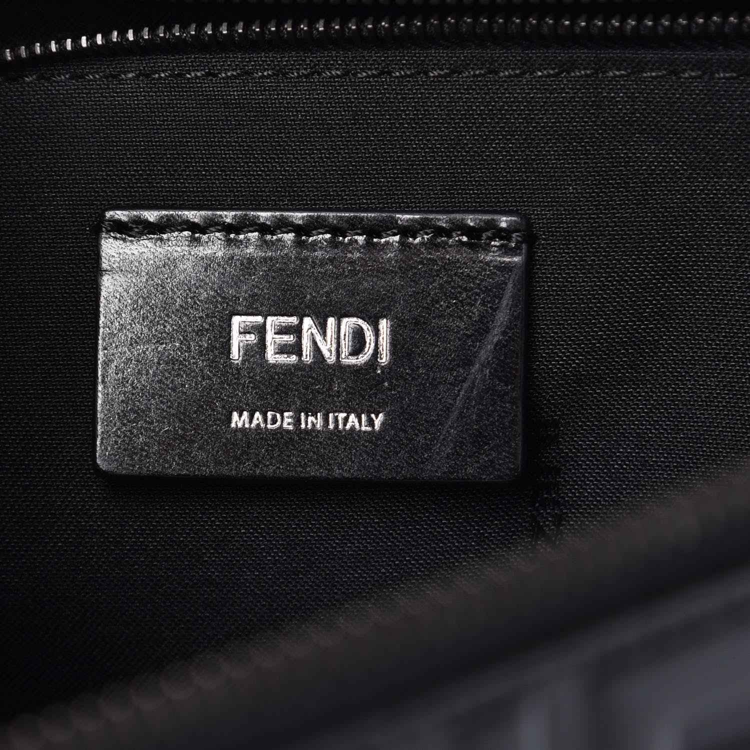 Fendi Vitello Century FF 1974 Embossed Belt Bag Black 6 of 7