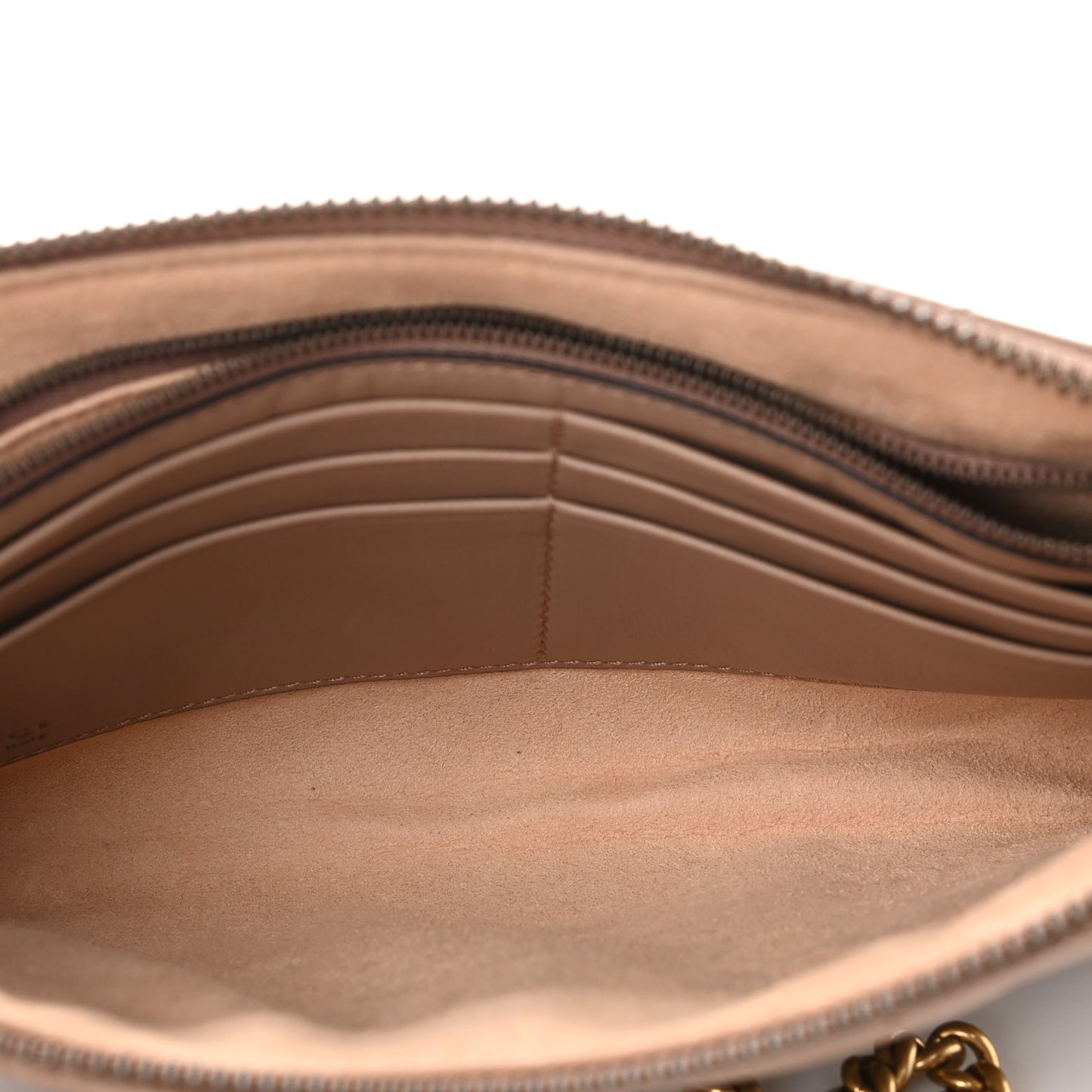 Calfskin Matelasse Mini GG Marmont Chain Bag Porcelain Rose