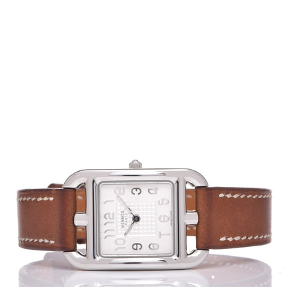 Hermes Stainless Steel Barenia 23mm Cape Cod Quartz Watch Fauve 3 of 12