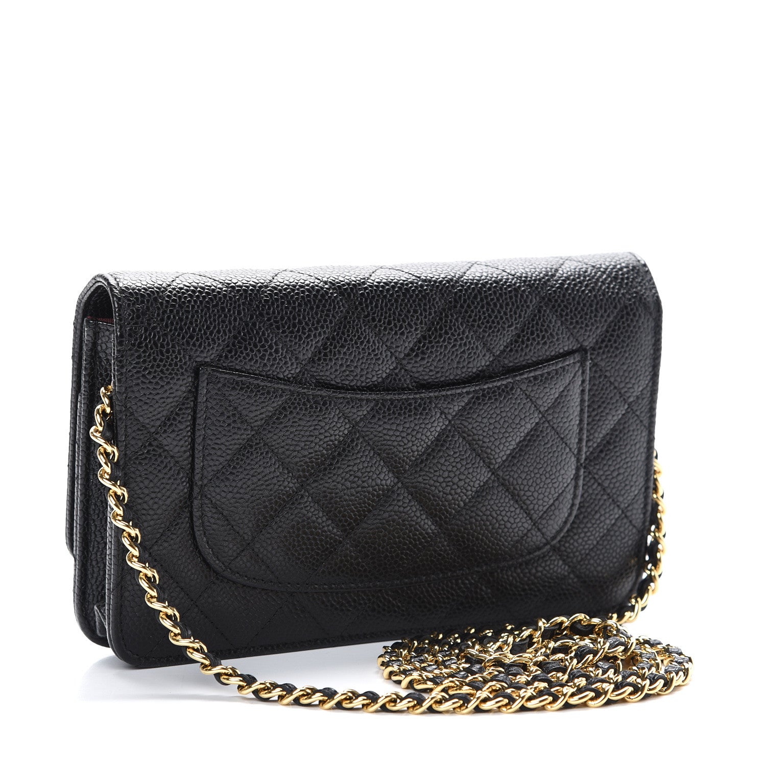 Chanel Caviar Quilted Wallet On Chain WOC Black 2 of 11