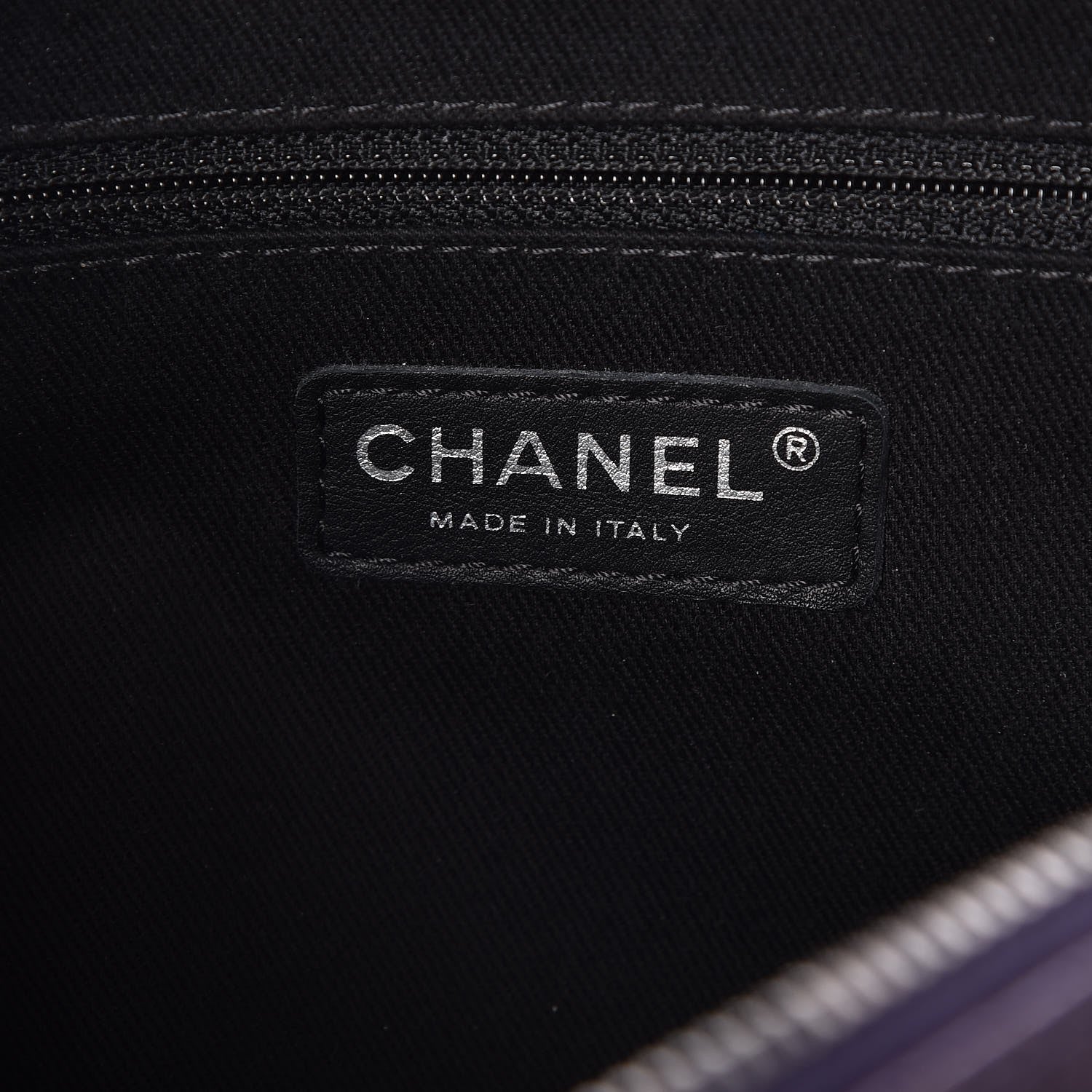 Chanel Iridescent Caviar Quilted Large Chic Flap Purple 6 of 7