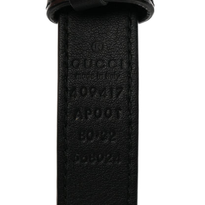 Gucci Calfskin Double G 20mm Belt 80 32 Black 3 of 5