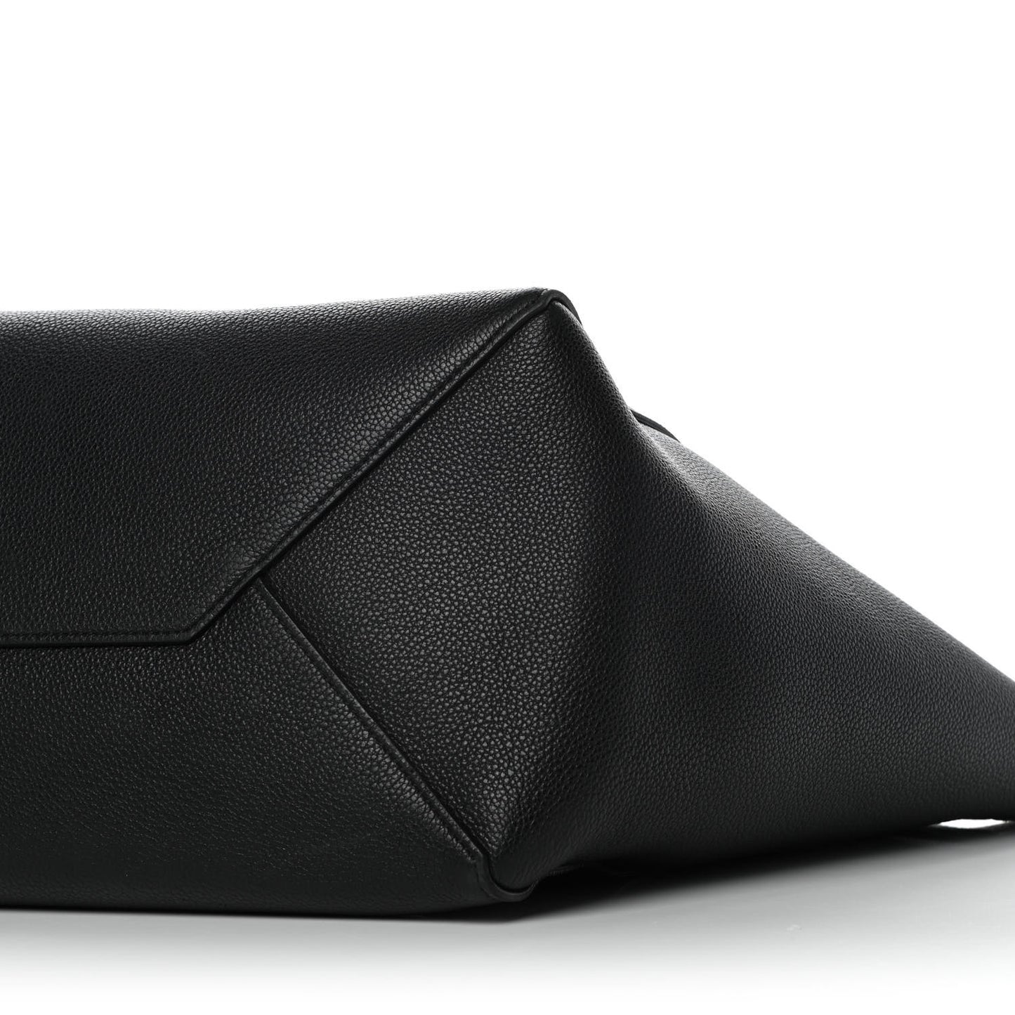 Soft Grained Calfskin Small Belt Cabas Phantom Black