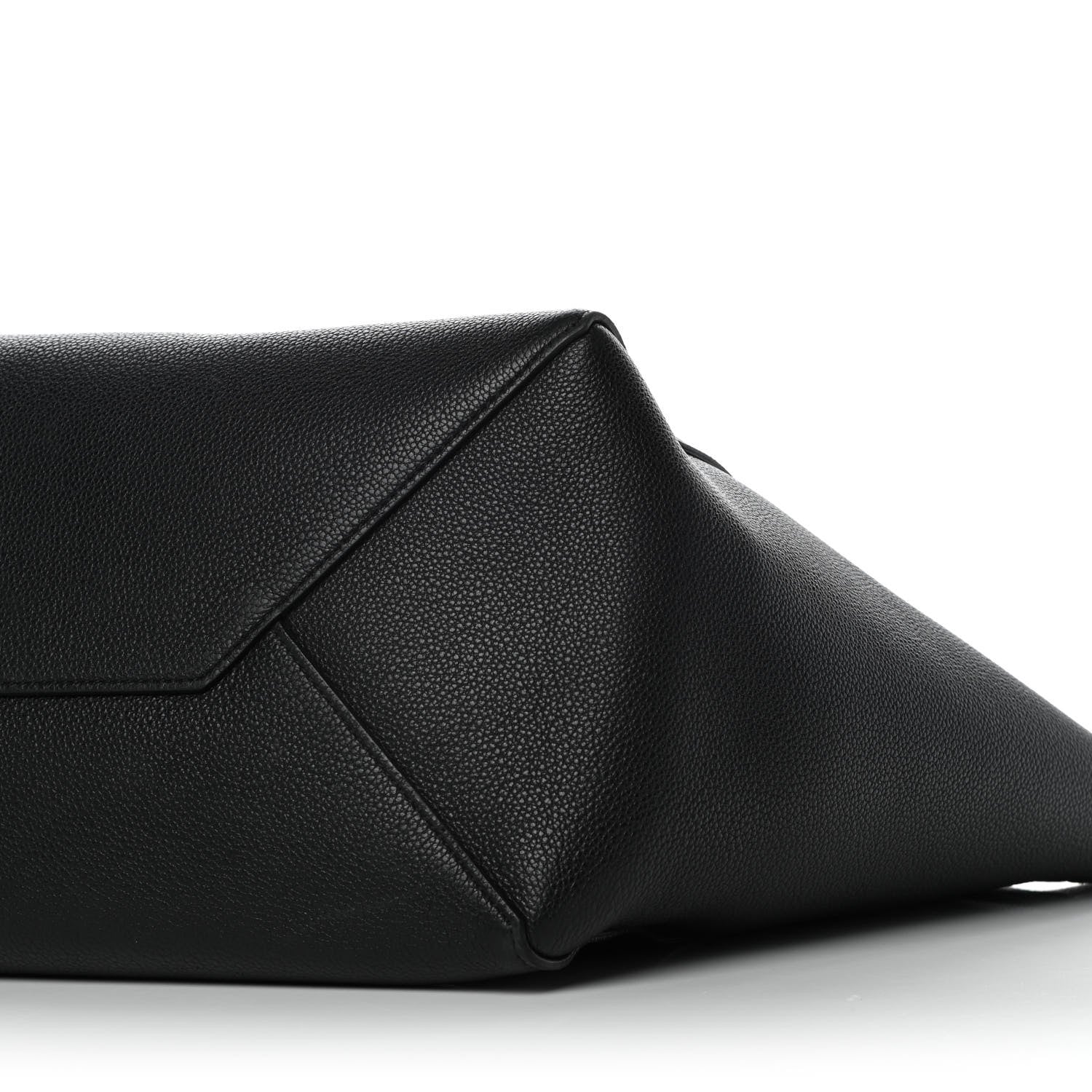 Celine Soft Grained Calfskin Small Belt Cabas Phantom Black 9 of 11