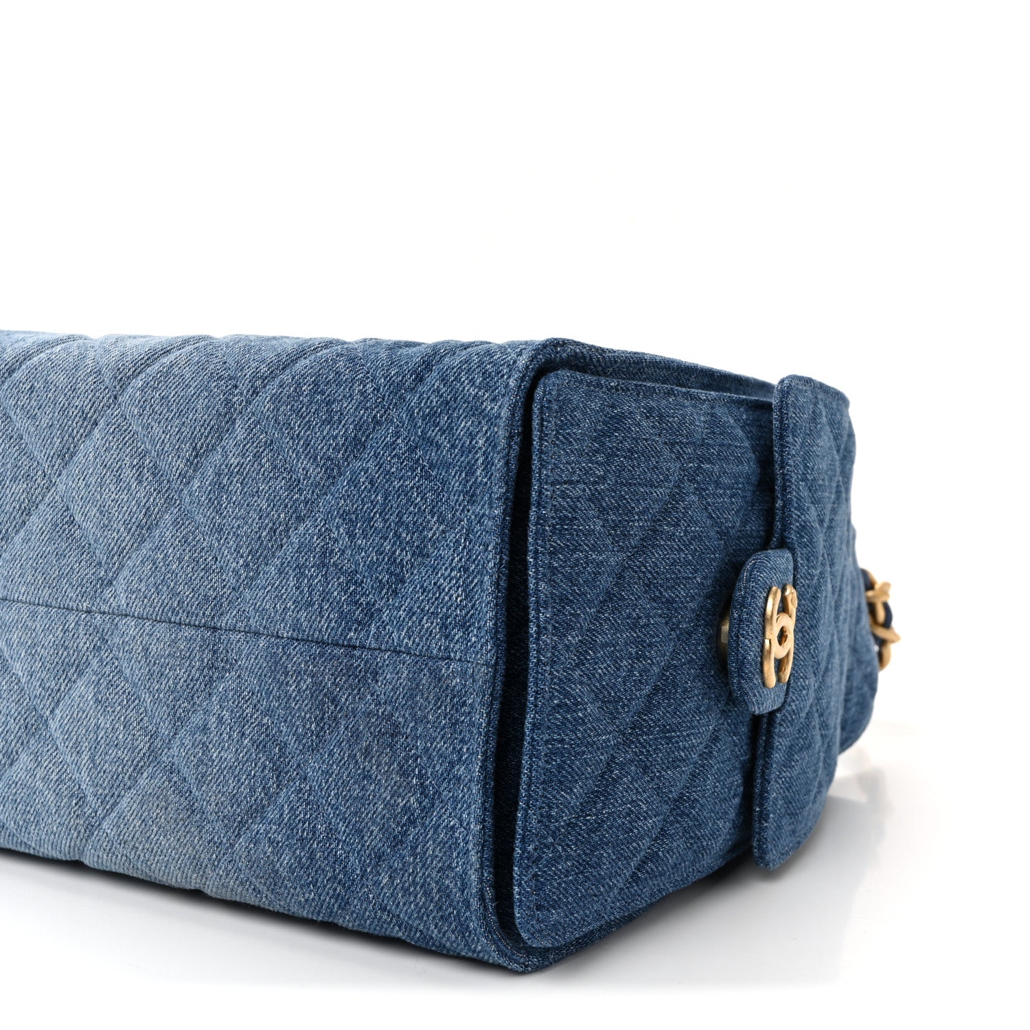 Chanel Washed Denim Quilted Small Chanel 25 Handbag Blue 10 of 10