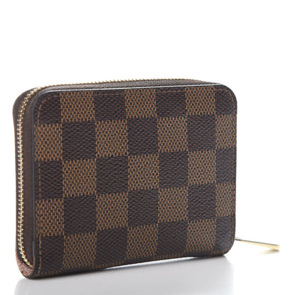 Louis Vuitton Damier Ebene Zippy Coin Purse Rose Ballerine 3 of 6