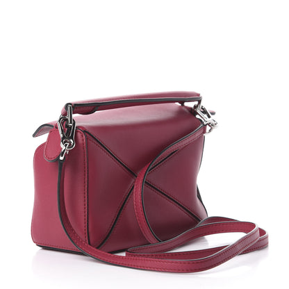 Loewe Calfskin Mini Puzzle Bag Raspberry 2 of 10