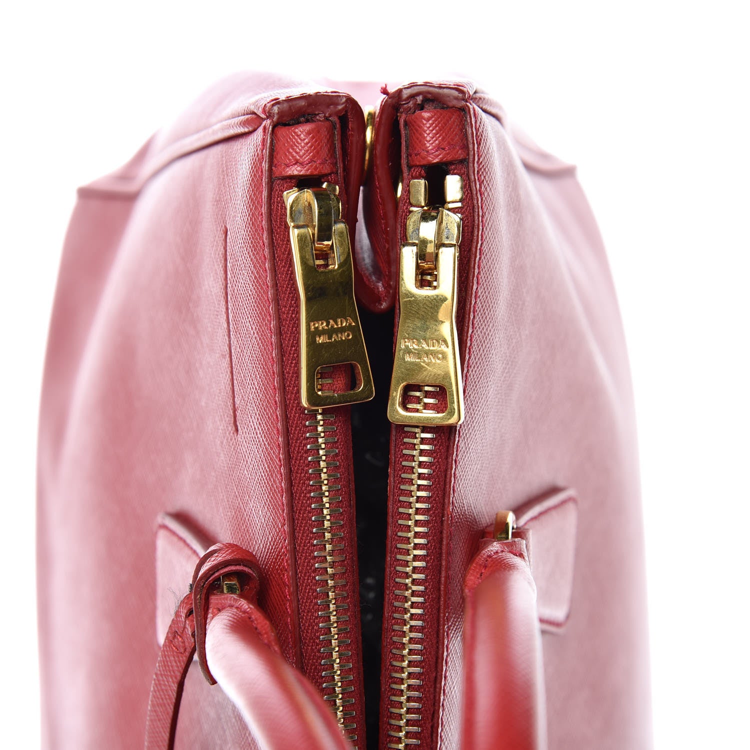 Prada Saffiano Medium Galleria Double Zip Tote Fuoco 17 of 20