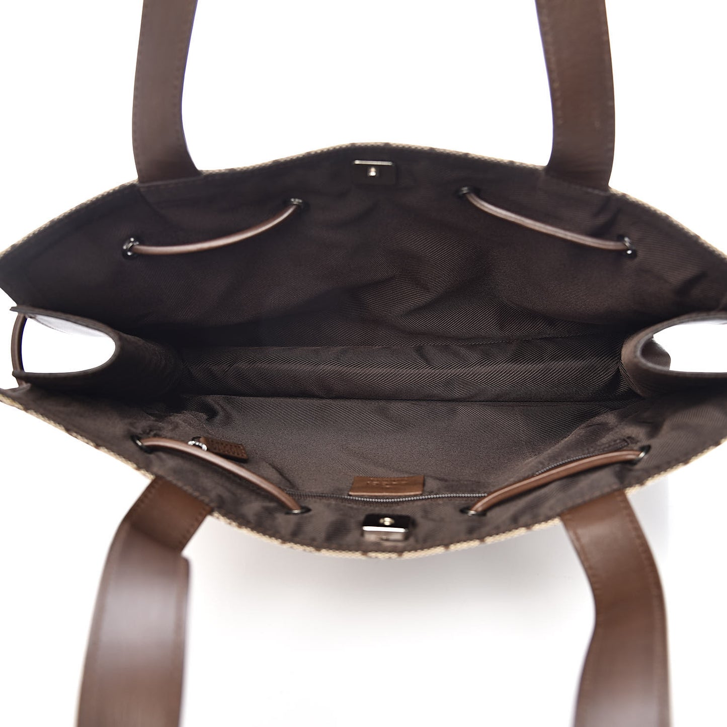 Monogram Drawstring Bag Brown