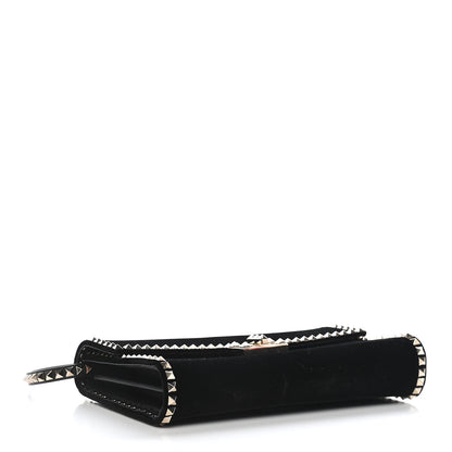 Valentino Garavani Velvet Rockstud No Limit Shoulder Bag Black 4 of 9