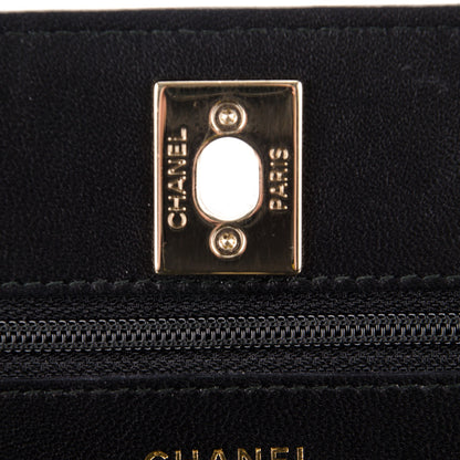 Chanel Lambskin Quilted Trendy CC Wallet On Chain WOC Black 6 of 10
