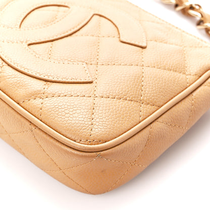 Chanel Caviar Quilted Timeless CC Shoulder Bag Beige 10 of 10