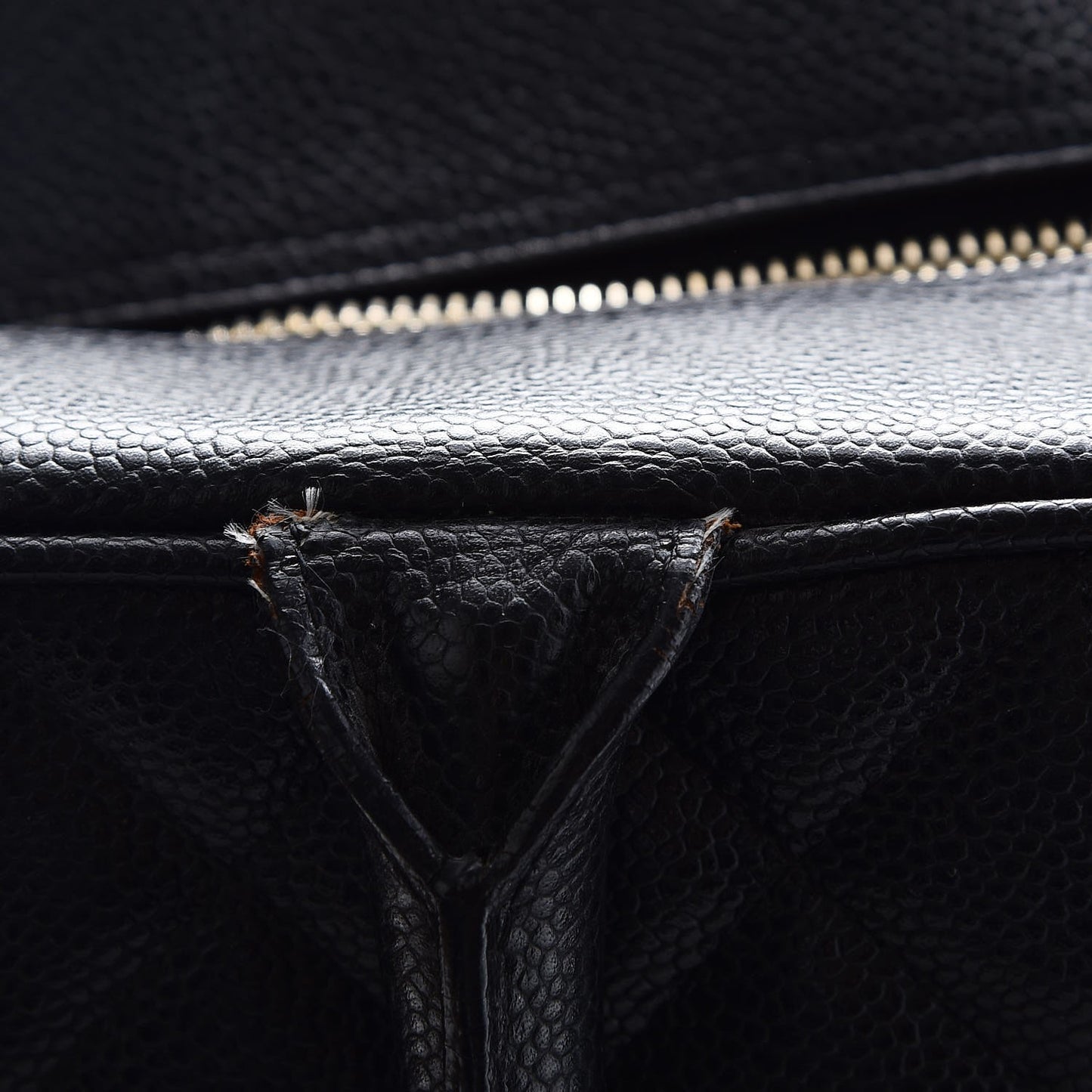Caviar Quilted Large Bowler Black