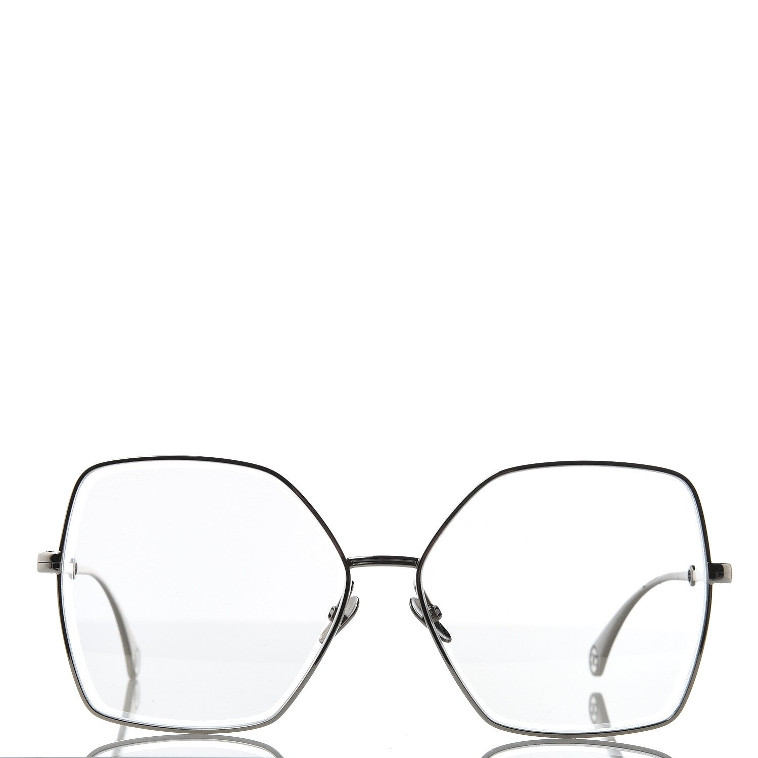 Chanel Butterfly Removable Pearl Chain Sunglasses 4262 Silver 3 of 9