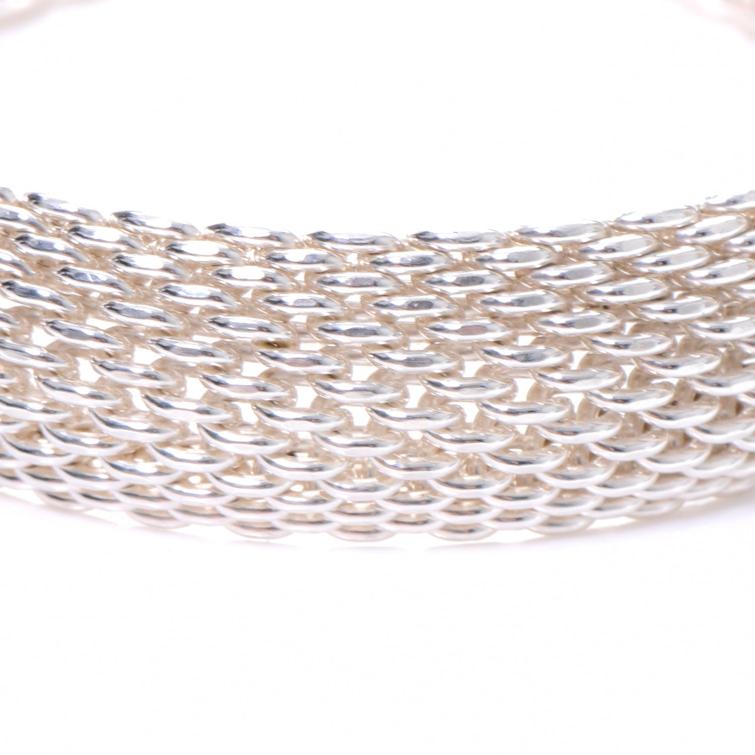 Tiffany Sterling Silver Somerset Mesh Bracelet 5 of 5