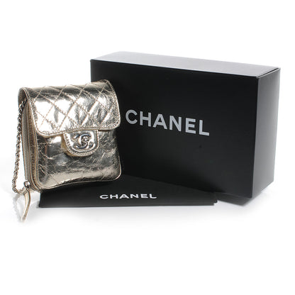 Chanel Metallic Calfskin Mini Flap Gold 5 of 8