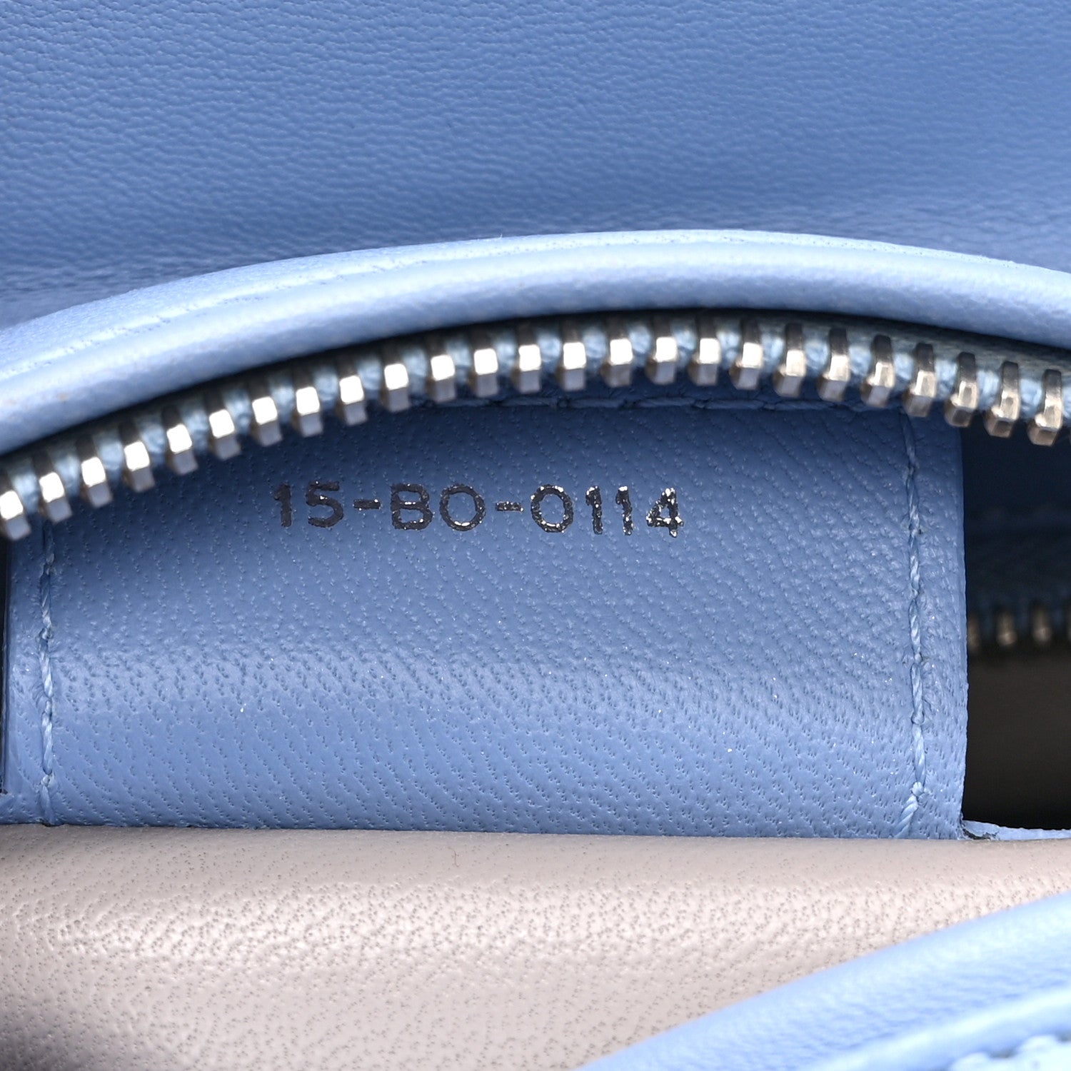 Christian Dior Lambskin Cannage Medium Bi-Color Lady Dior Blue Gray 7 of 10