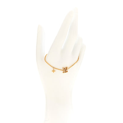 Louis Vuitton Metal Crystal LV Iconic Bracelet Gold 2 of 6