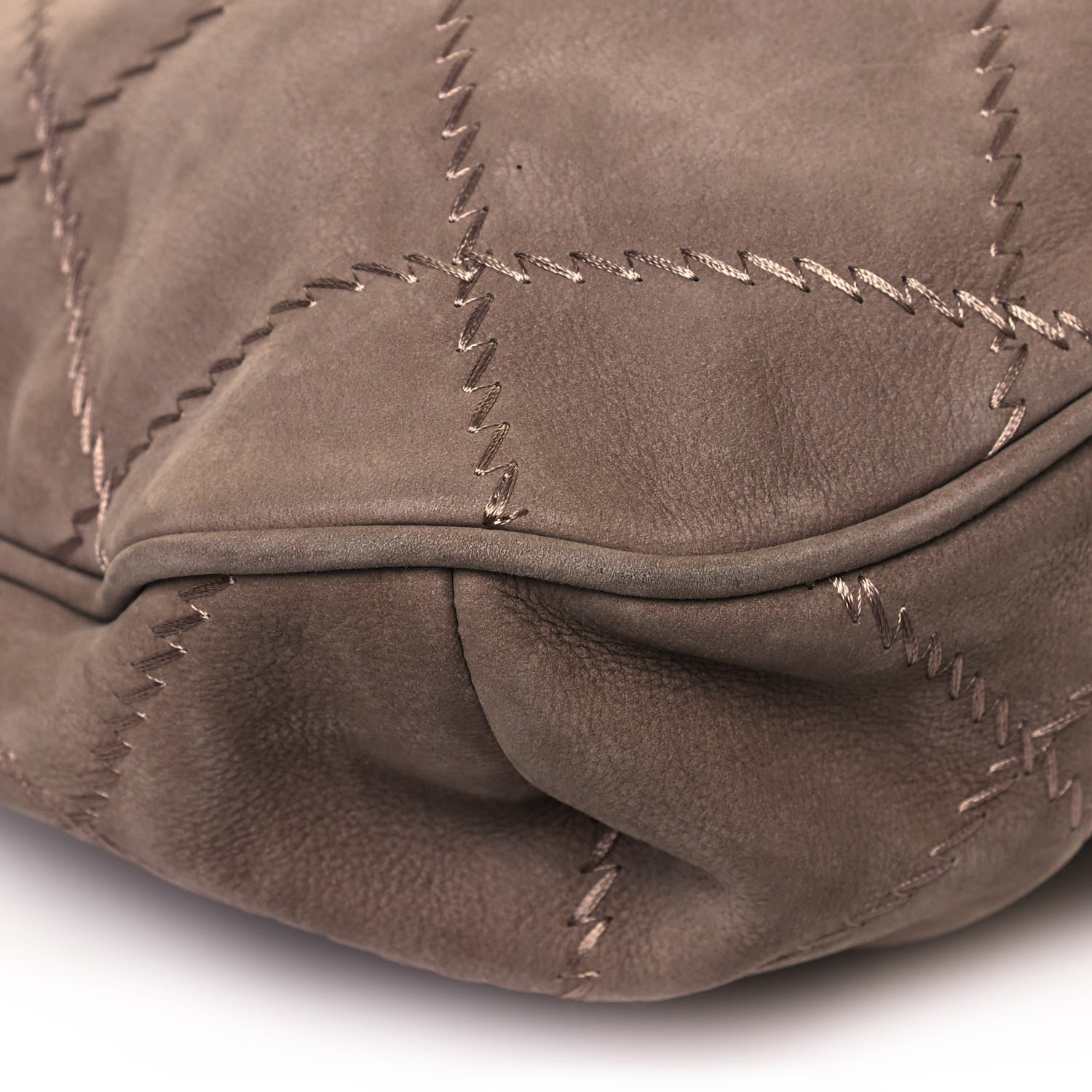 Chanel Suede Calfskin Ultimate Stitch Hobo Light Grey 11 of 13