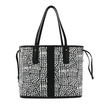MCM Grained Calfskin Visetos Medium Liz Reversible Shopper Tote Black 4 of 19