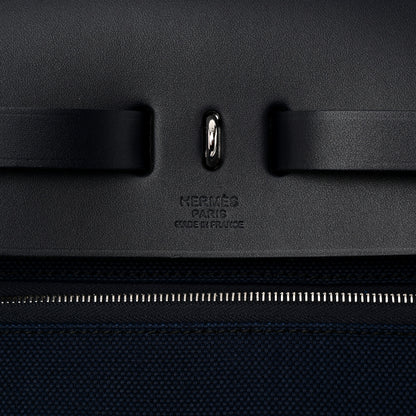 Hermes Toile Vache Hunter Herbag Zip 39 MM Bleu Marine Bleu Indigo 7 of 12