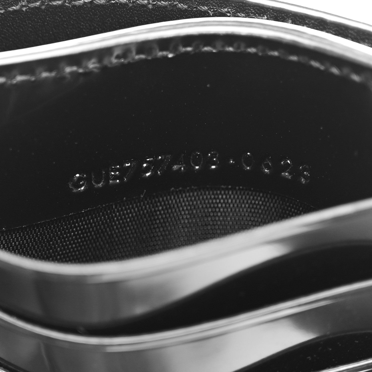 Saint Laurent Nappa Patent Calfskin Two-Toned Monogram Flap Wallet Alabastro Black 7 of 8