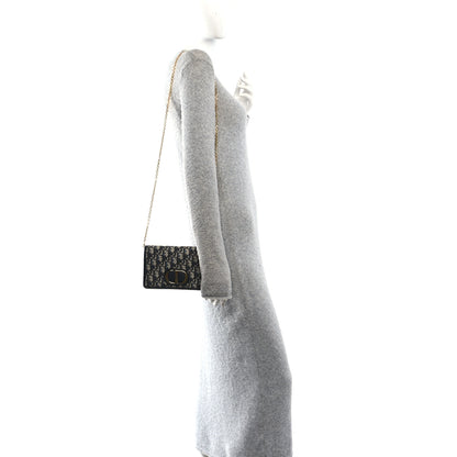 Christian Dior Oblique 30 Montaigne 2-In-1 Pouch Blue 2 of 11