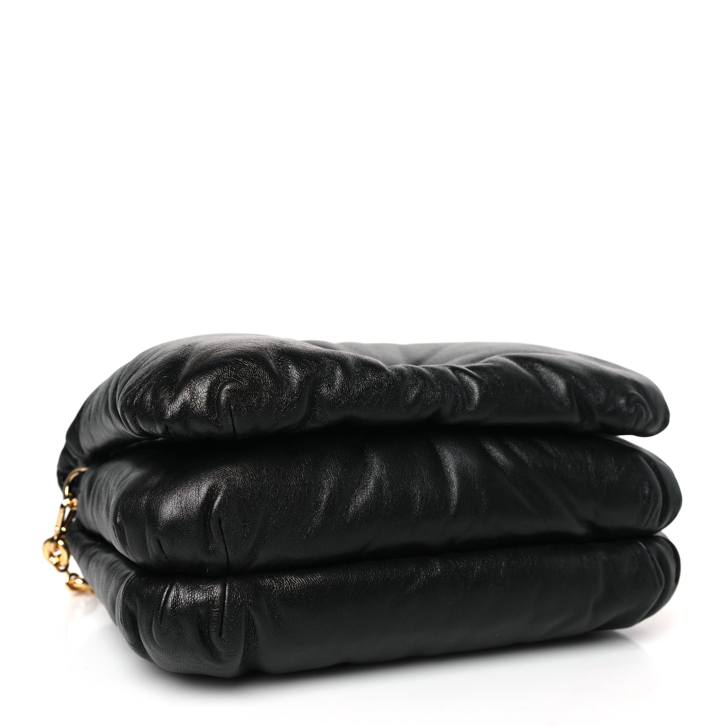 Lambskin Small Goya Puffer Bag Black