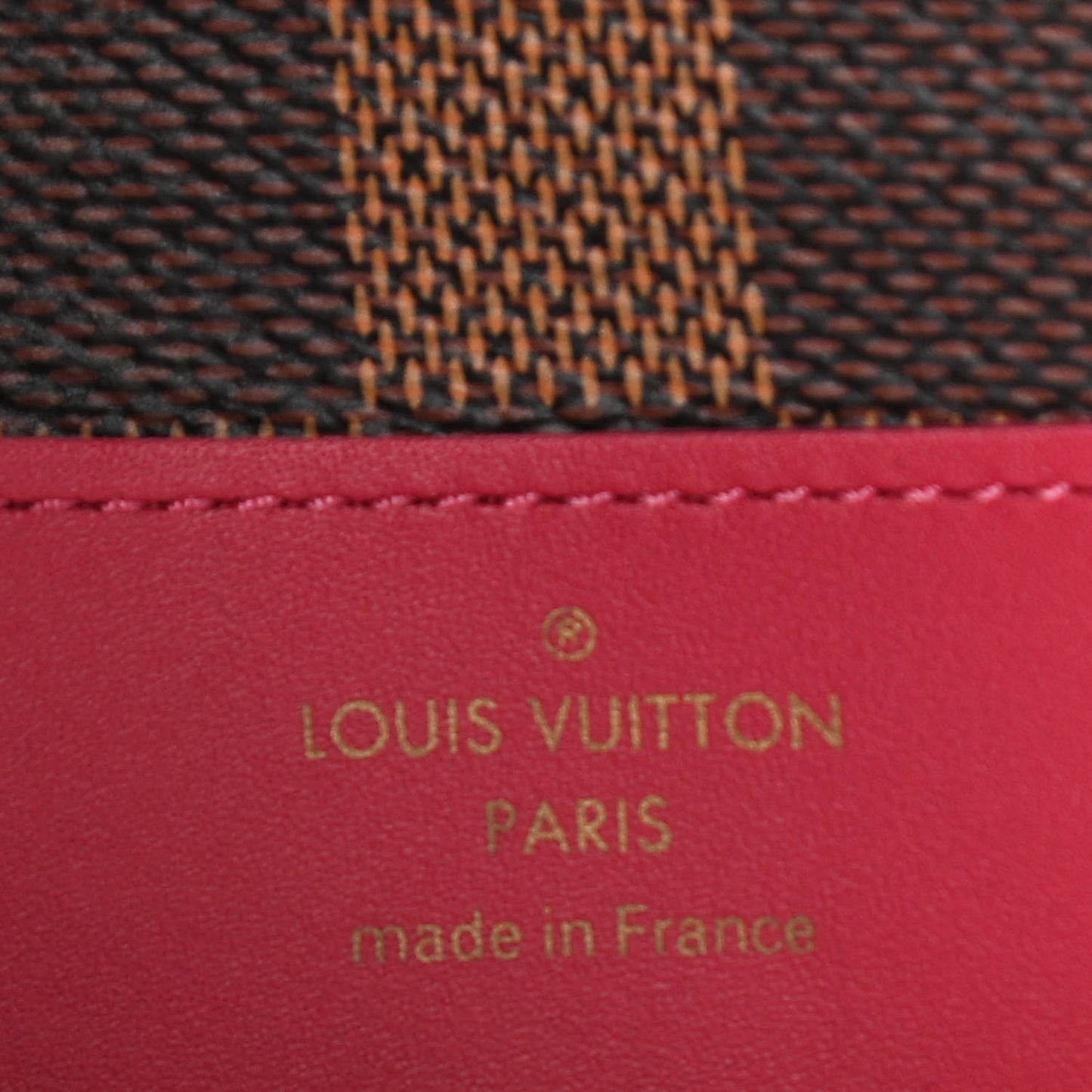 Damier Ebene Croisette Chain Wallet