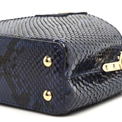 Louis Vuitton Snakeskin Capucines Mini Blue 9 of 9