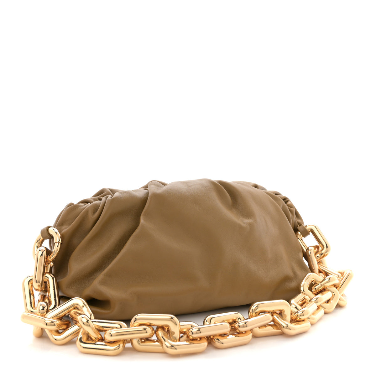 Bottega Veneta Calfskin The Pouch Chain Cammello 3 of 10