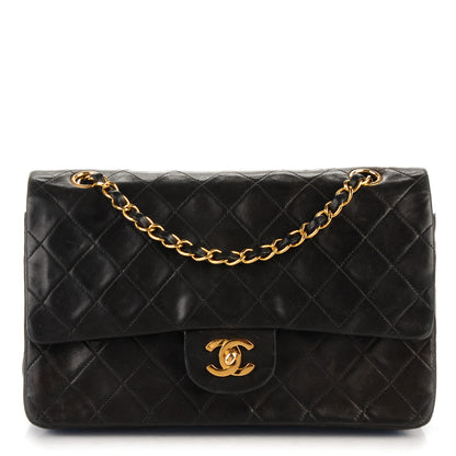 Chanel Lambskin Quilted Medium Double Flap Black 1 of 8