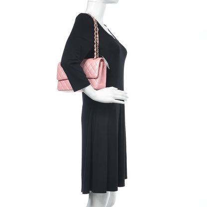 Chanel Iridescent Caviar Quilted Medium Double Flap Rose Pink 2 of 10
