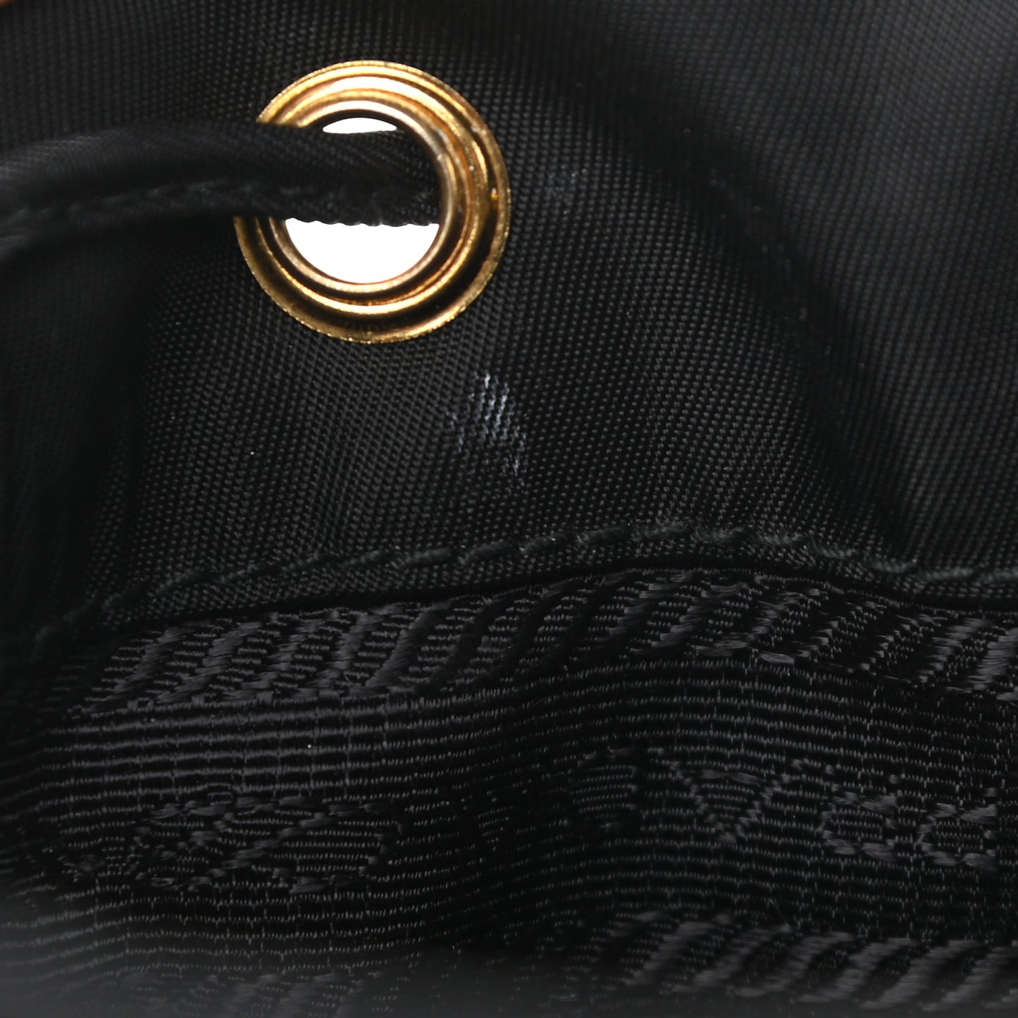 Re-Nylon Duet Drawstring Shoulder Bag Black