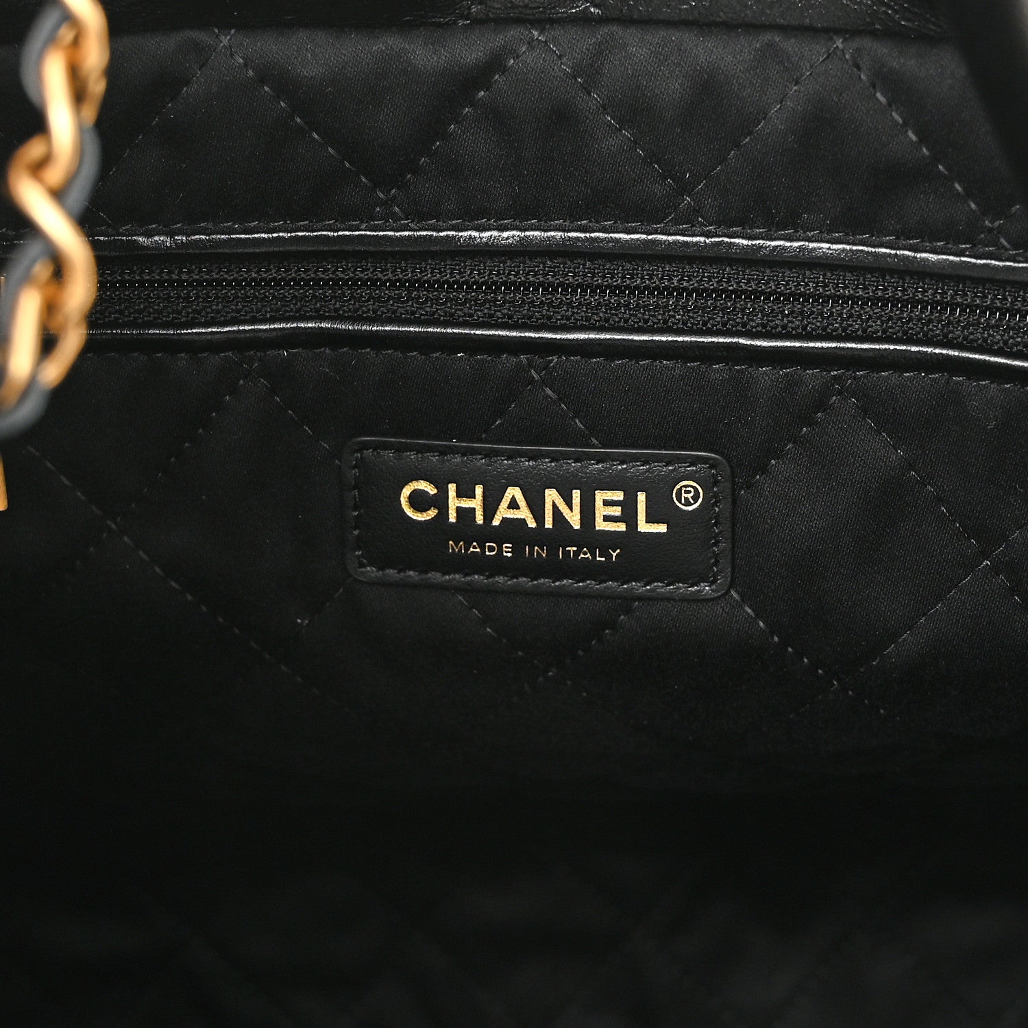 Chanel Shiny Calfskin Quilted Chanel 22 Black 7 of 11