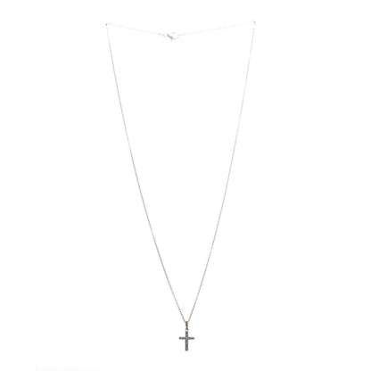 David Yurman 18K Yellow Gold Diamond Cable Collectibles Cross Necklace 3 of 6
