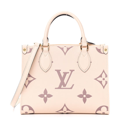 Louis Vuitton Empreinte Monogram Giant Onthego PM Creme Bois De Rose 1 of 11